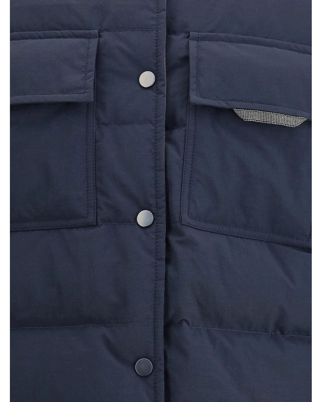 Brunello Cucinelli Blue Down Jacket