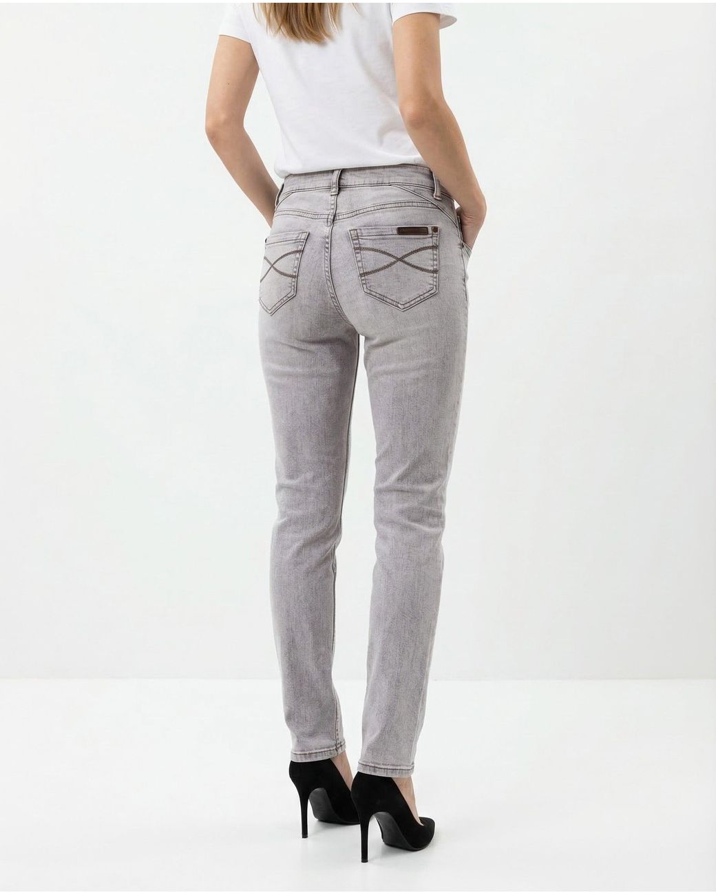 Brunello Cucinelli Gray Light Skinny Denim Trousers
