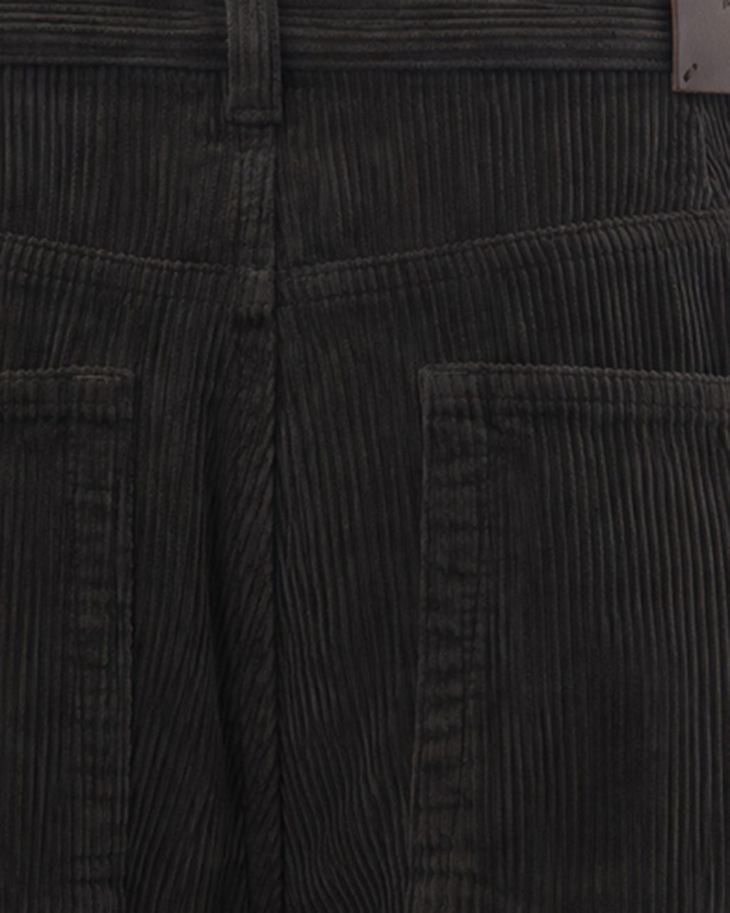 Paolo Pecora Black Corduroy Trousers Cotton for men