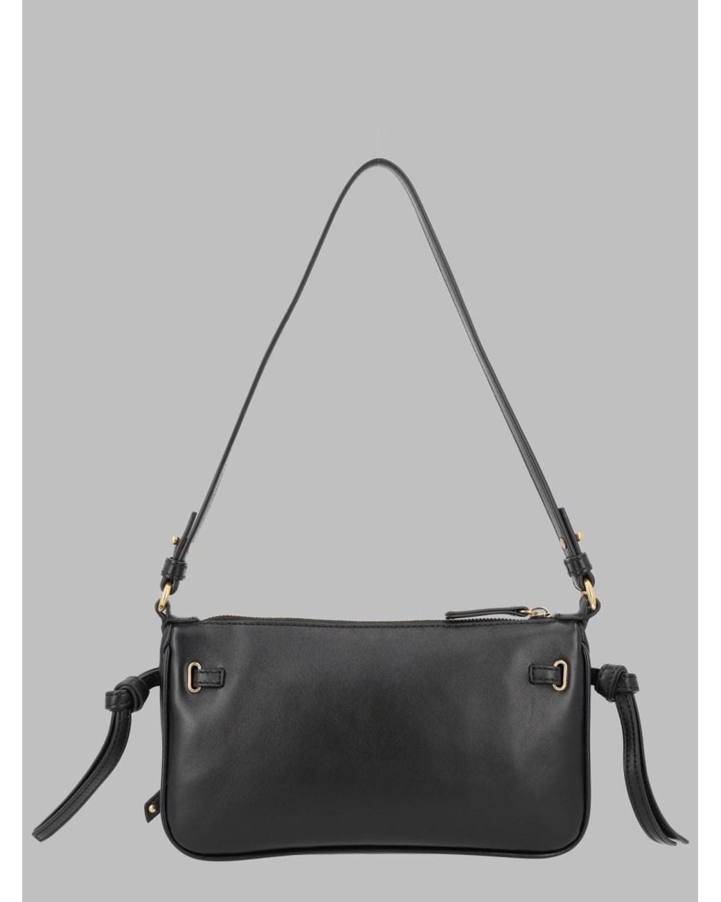Chloé Gray Mini Paddington Shoulder Bag Lamb Leather