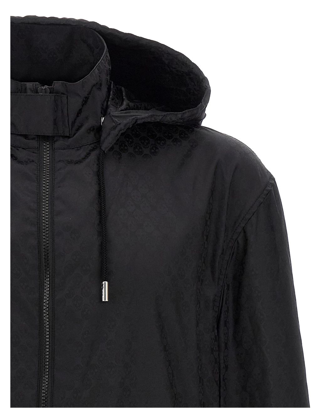 McQueen Black 'Skull' Windbreaker for men