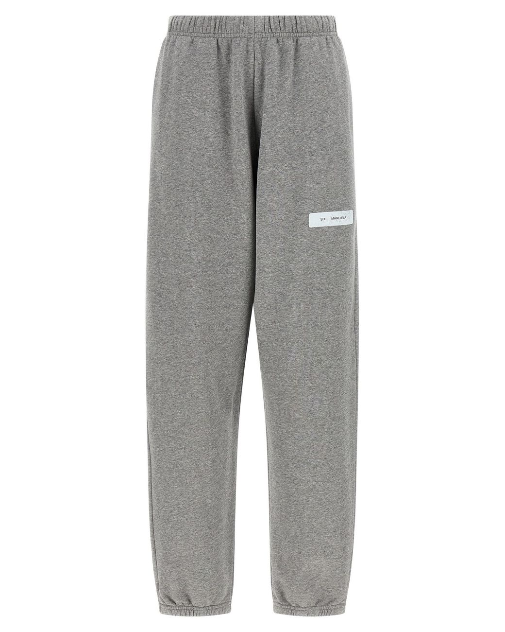 MM6 by Maison Margiela Gray Sweatshirt Joggers Cotton Pant