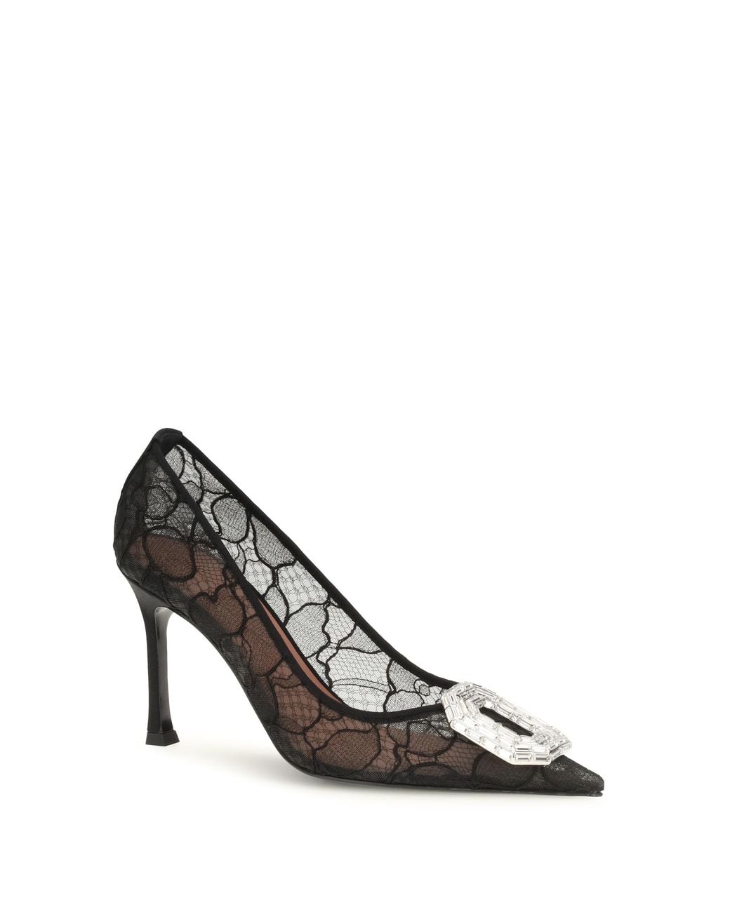 AMINA MUADDI White Camelia Lace Pumps Sandal