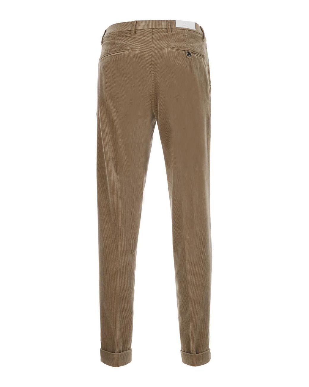 Michael Coal Natural Trousers Tech Fabric Cotton for men
