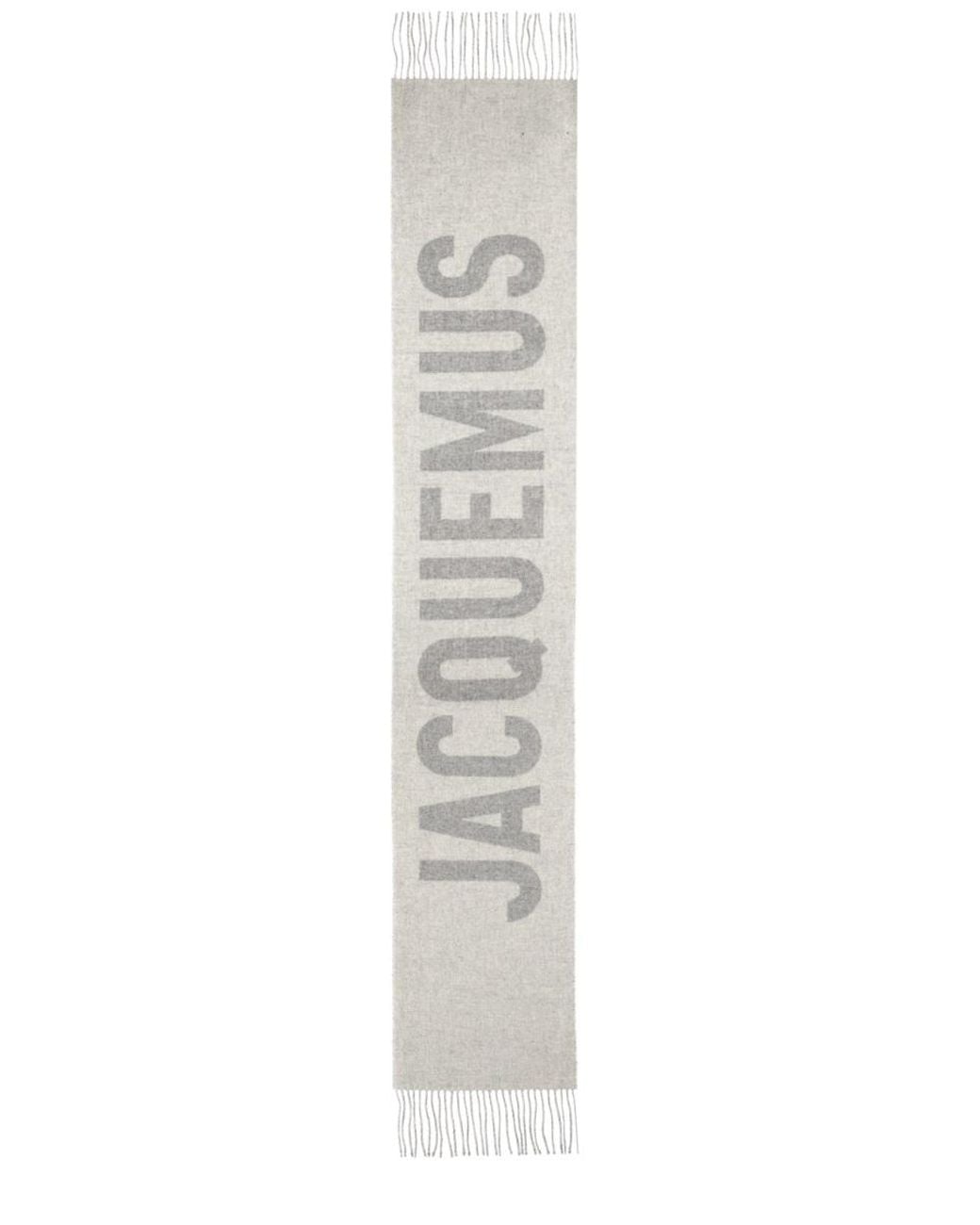 Jacquemus White Wool Scarf Lecharpe Virgin Scarfs