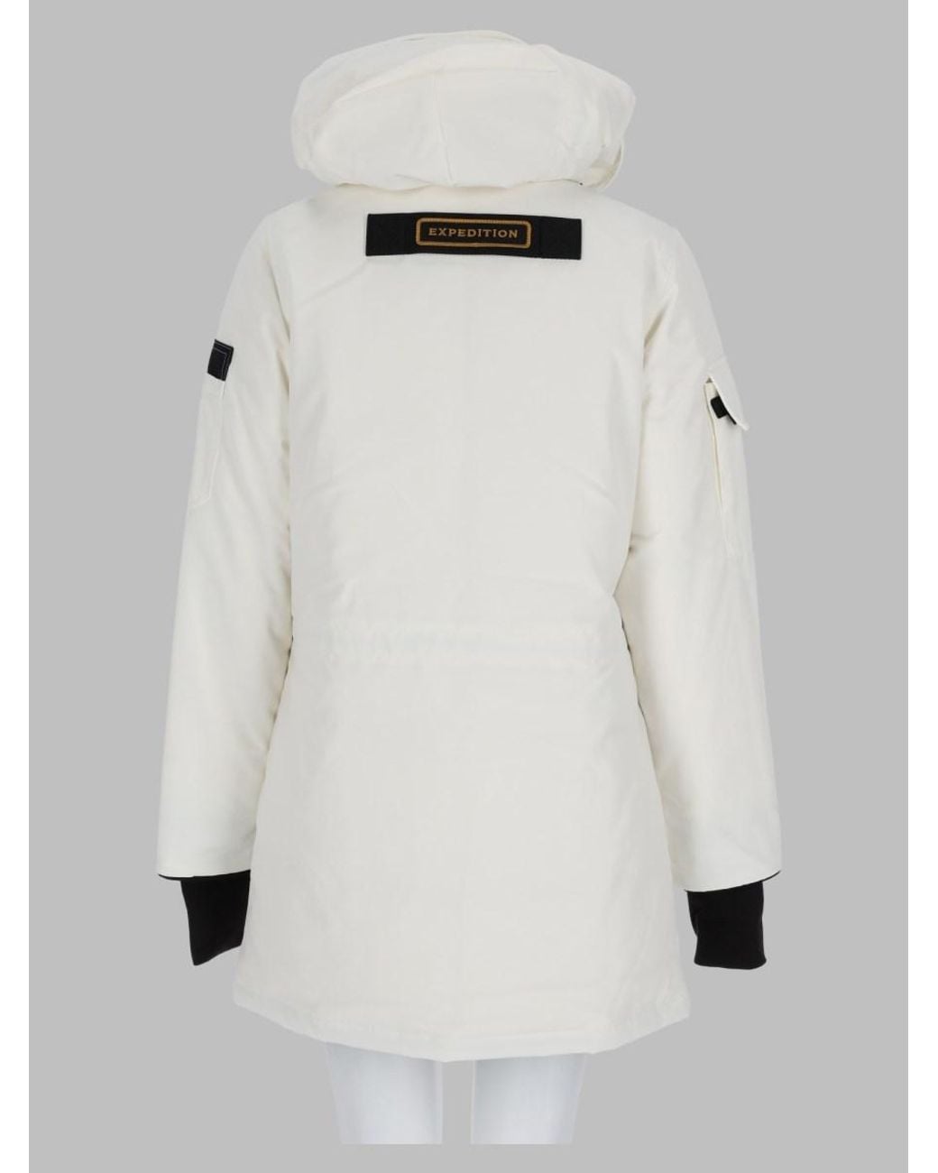 Canada Goose White Expedition Parka Polyester Cotton Jacket