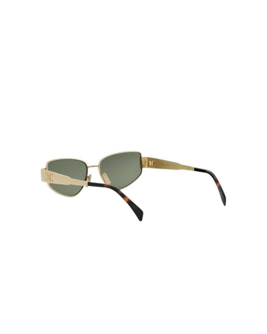 Céline Green Sunglasses- Metal Eyewear