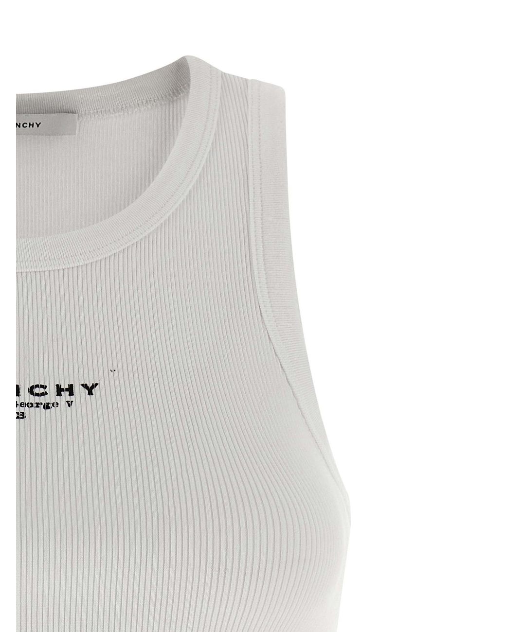 Givenchy Gray Logo Top