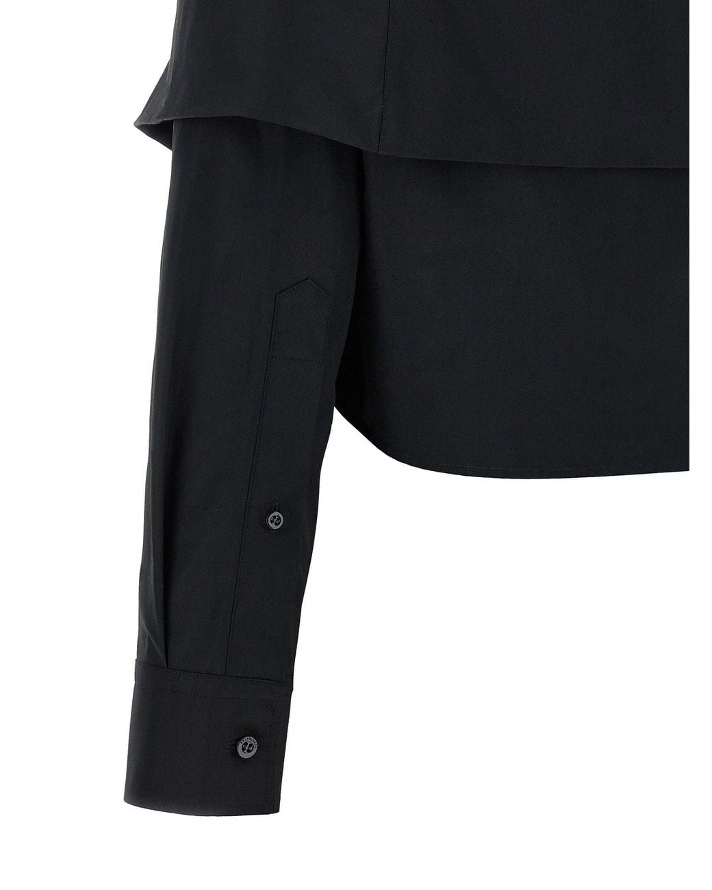Wrapped Off Shoulder Balenciaga Off-The-Shoulder Crop Blouse in Black | Lyst