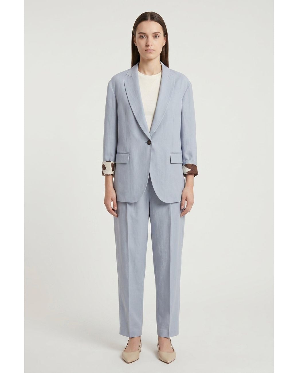 Brunello Cucinelli Gray Light Relaxed Suit