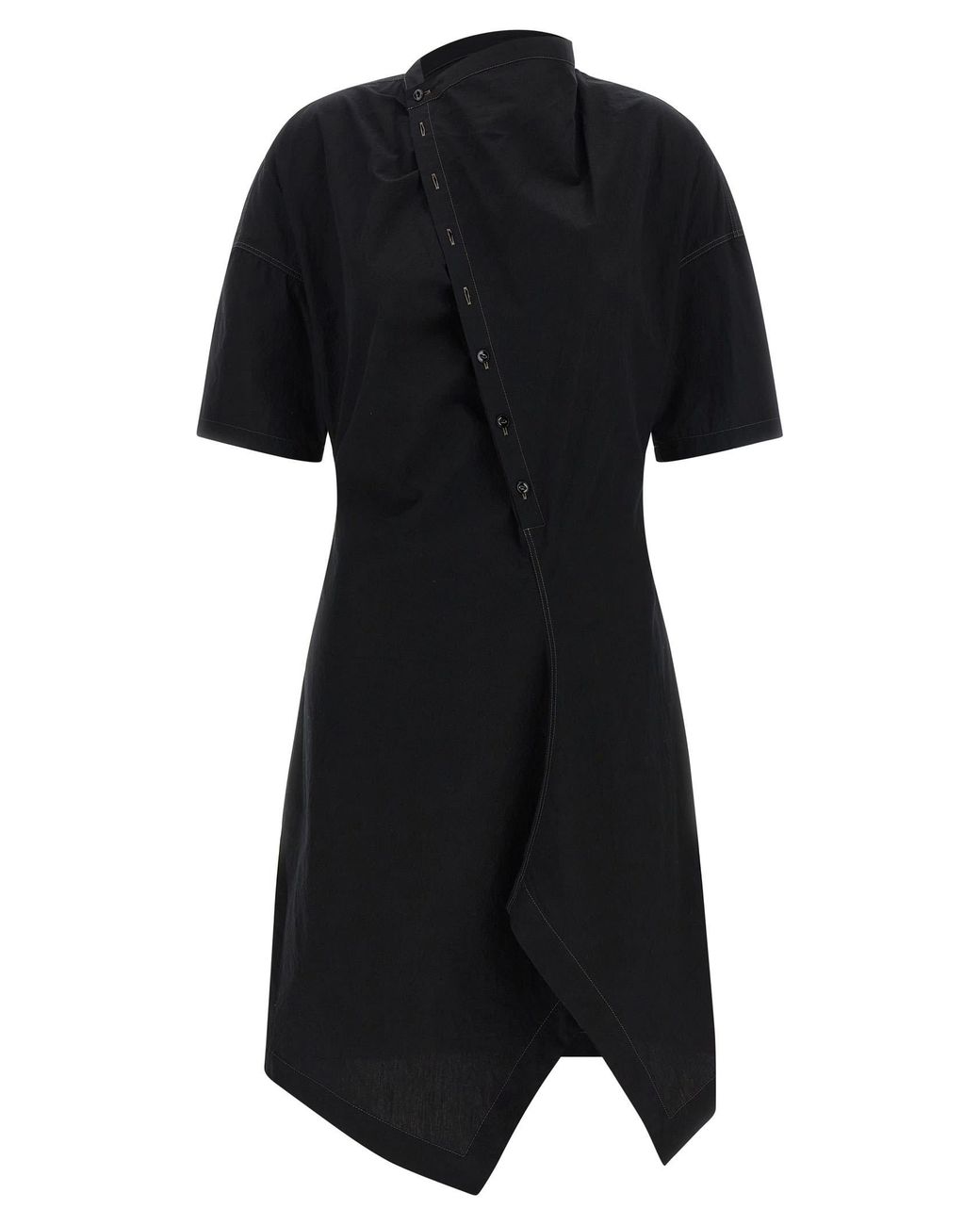 Lemaire Black 'Soft Collar' Dress