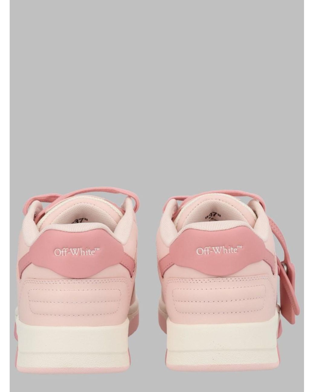 Off-White c/o Virgil Abloh Pink Out Of Office Trainers Cow Leather Sneaker