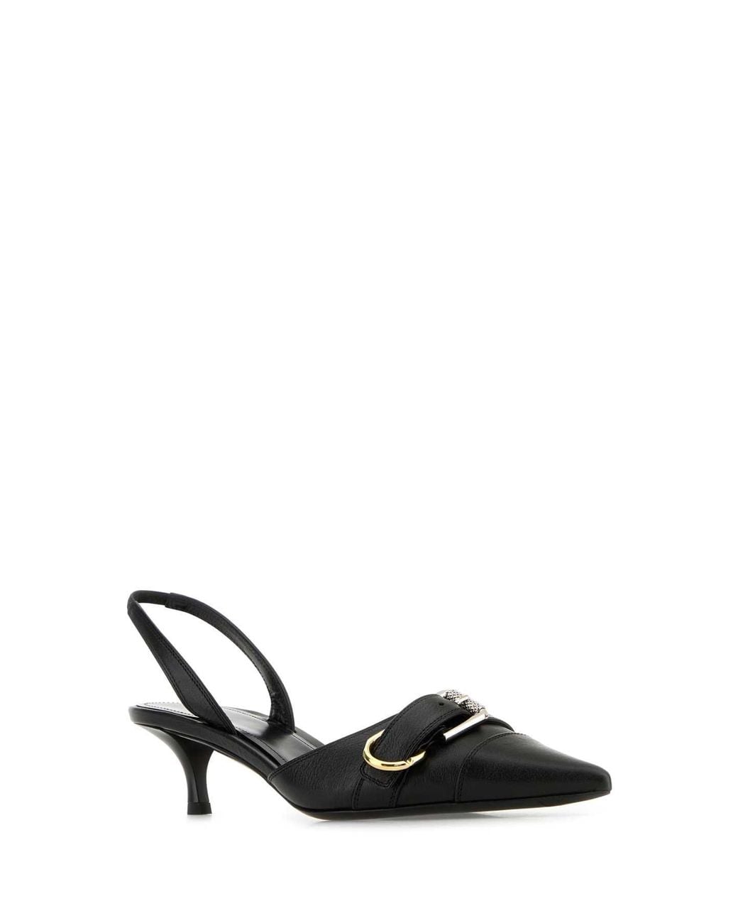 Givenchy Black Givenchy Leather Slingback Heel