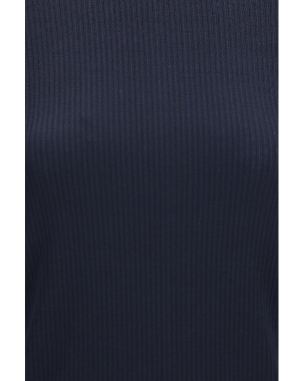 Max Mara Blue Ribbed Long-Sleeve Sweater