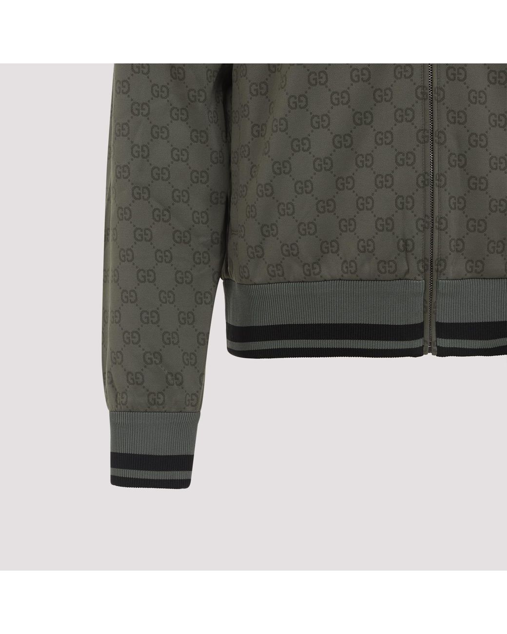 Gucci Logo Jacket in Gray for Men | Lyst