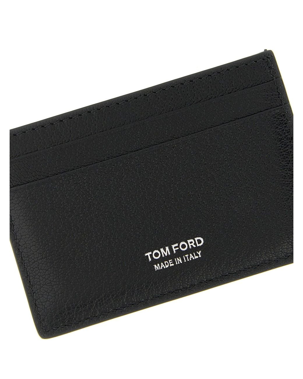 Tom Ford Black T Line Card Case