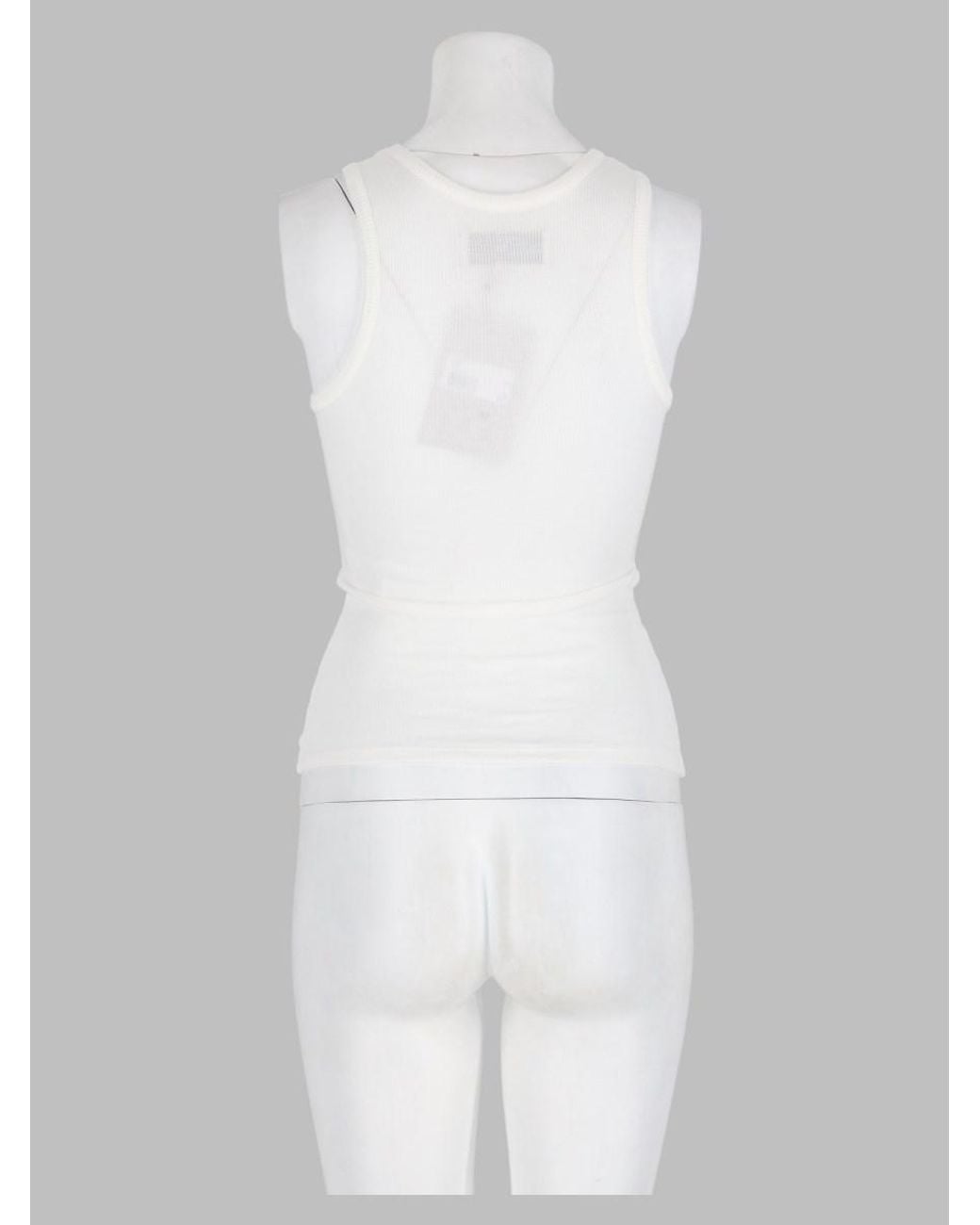 Vivienne Westwood White Logo Tank Top Viscose