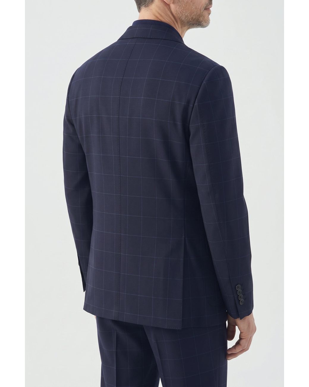 Brunello Cucinelli Blue Wool Tailored Jacket for men