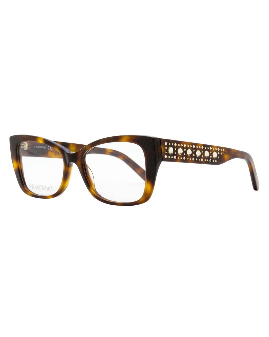 Swarovski Black Grid Crystal Eyeglasses Sk5452 052 52Mm Plastic (Acetate)