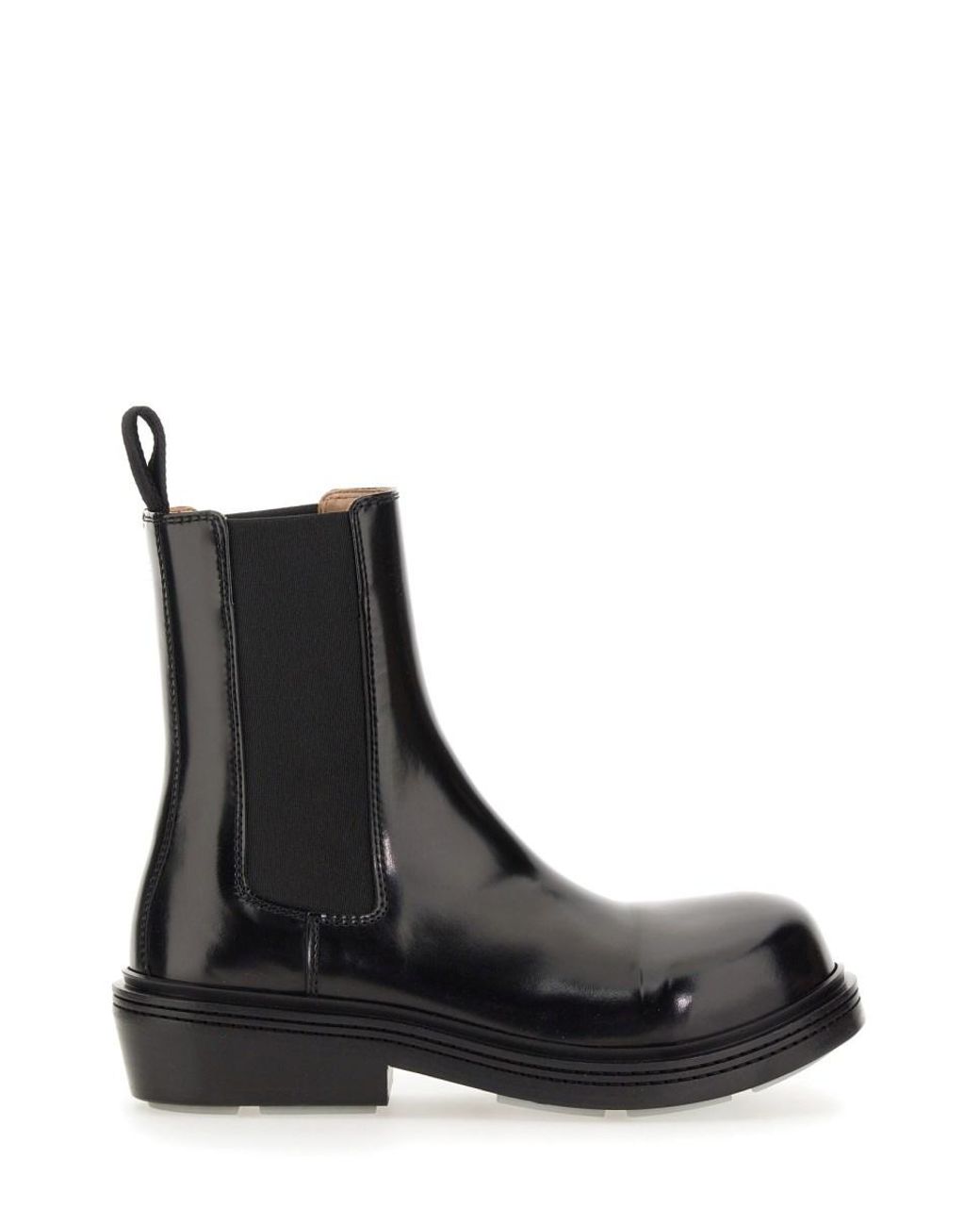 Bottega Veneta Black Chelsea Boot Fireman Calf Leather