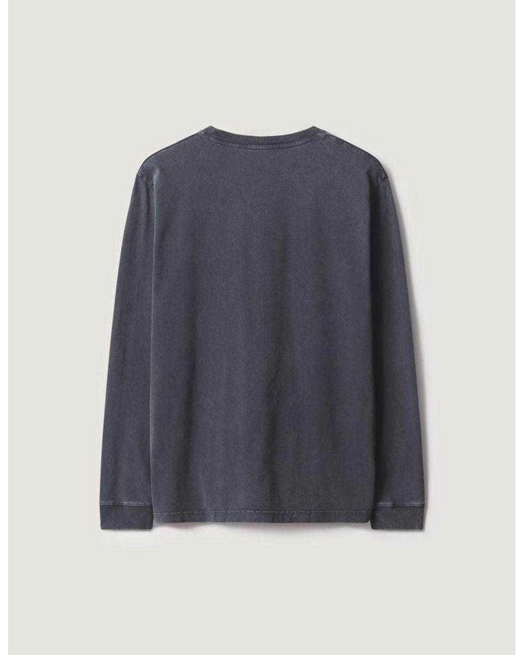 Maison Kitsuné Blue Maison Kitsune T-Shirt — Charcoal for men