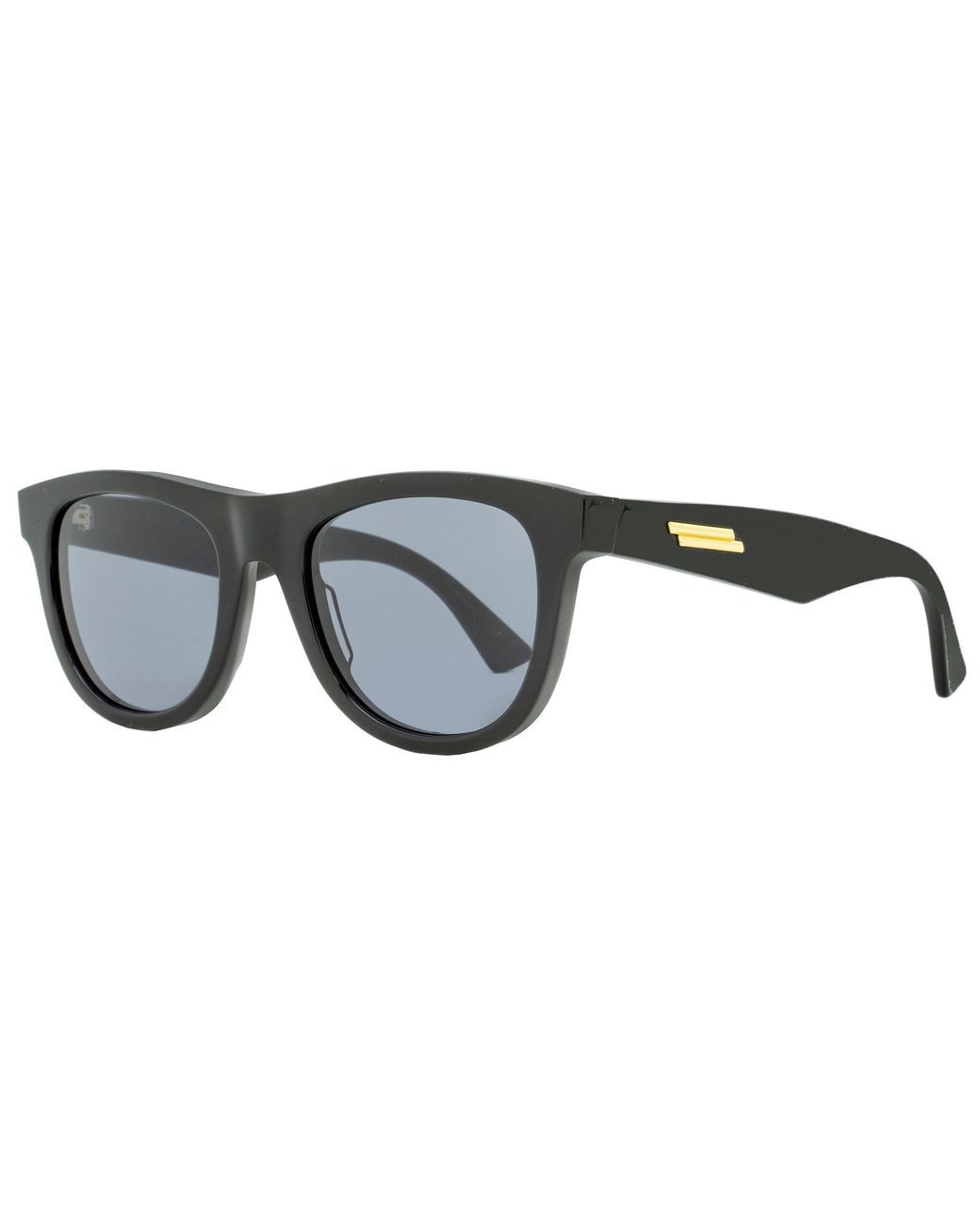 Bottega Veneta Black Oval Sunglasses Bv1001S 001- 52Mm 1001 Plastic (Acetate)