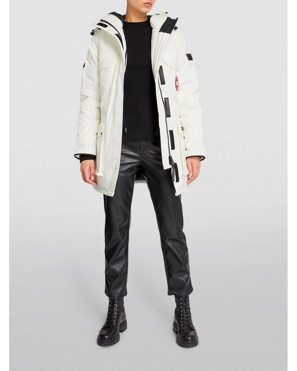 Canada Goose White Expedition Parka N. Star