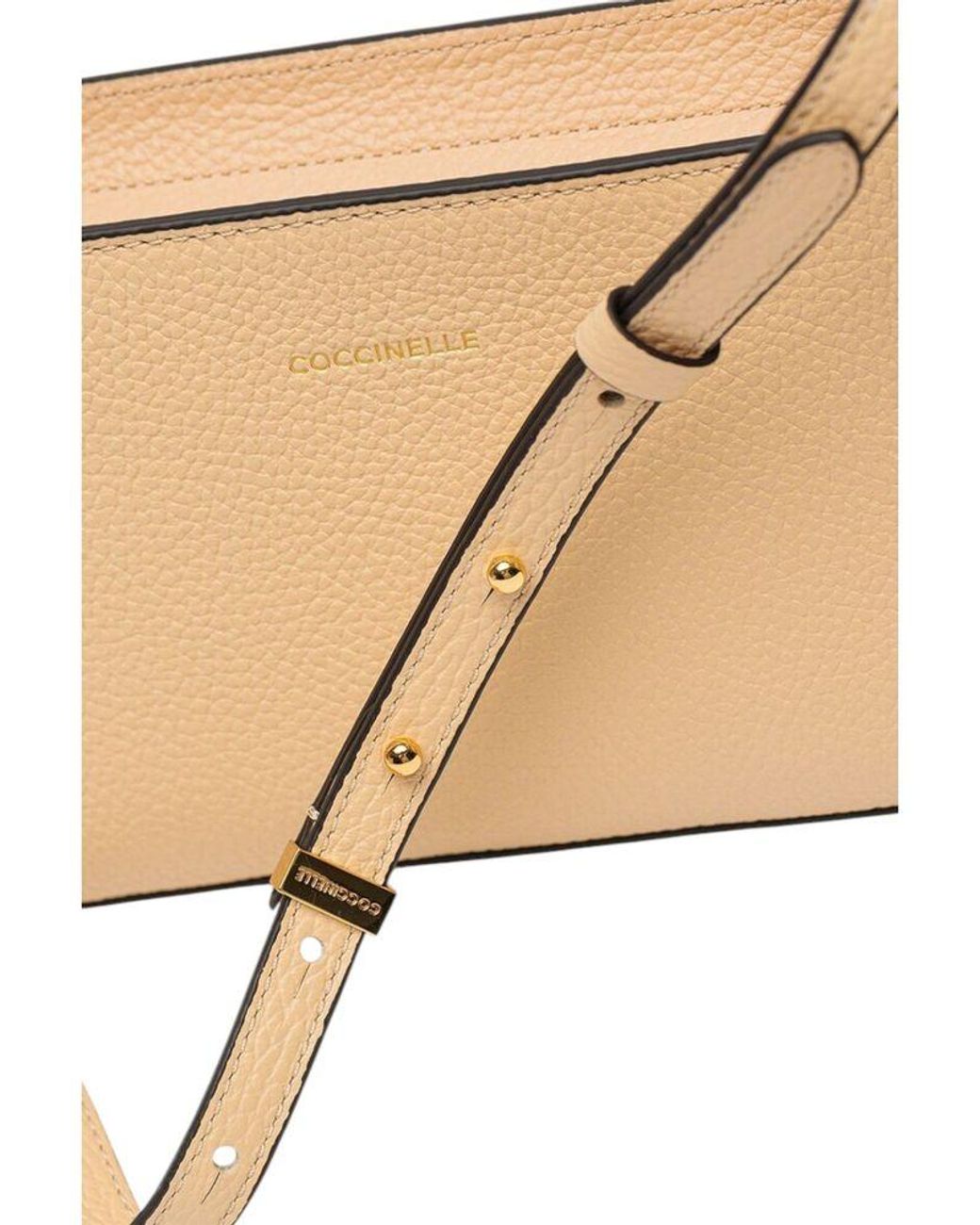 Coccinelle Metallic Shoulder Bag Cowhide Leather