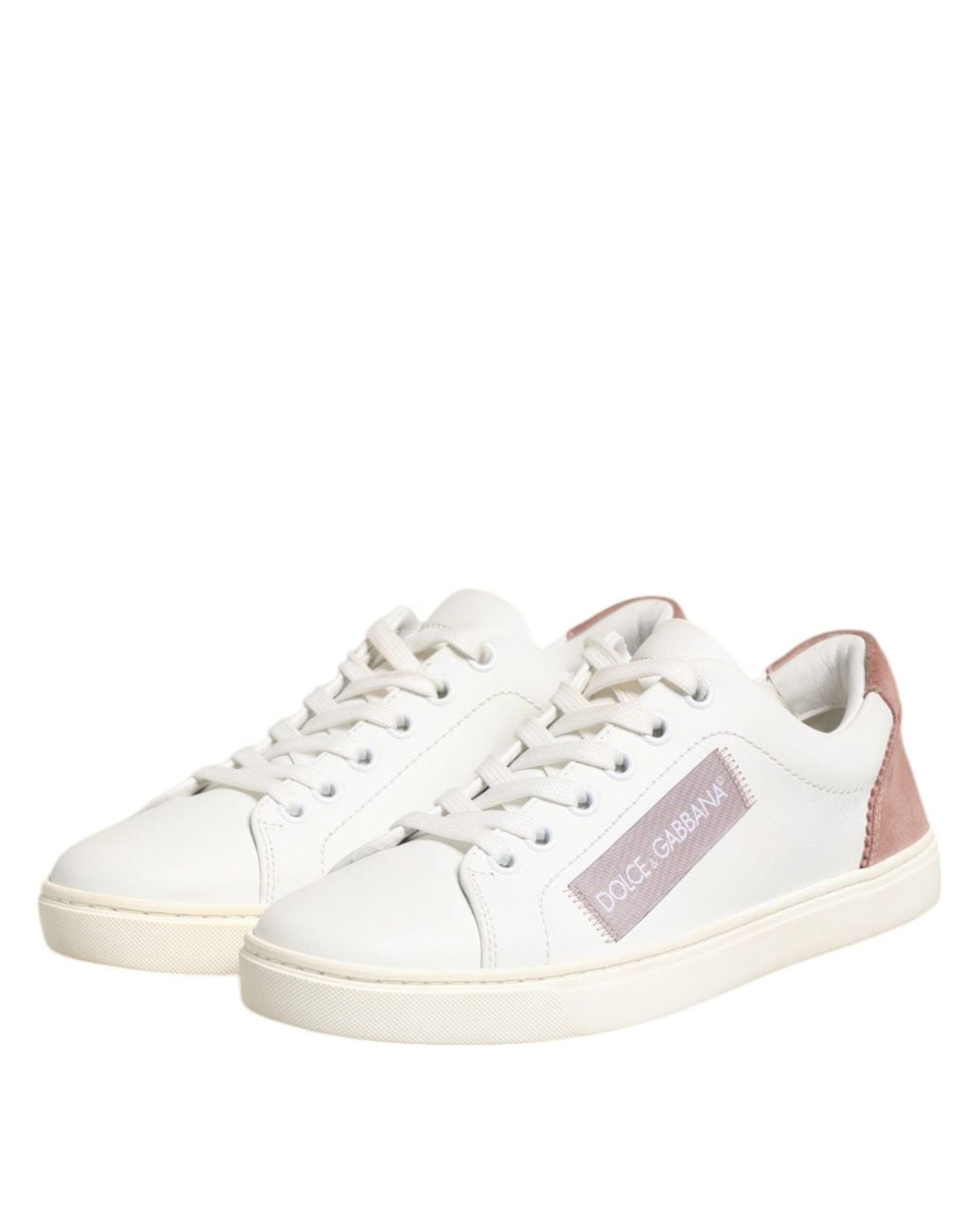 Dolce & Gabbana Natural Dolce & Gabbana Leather Low-Top Sneaker