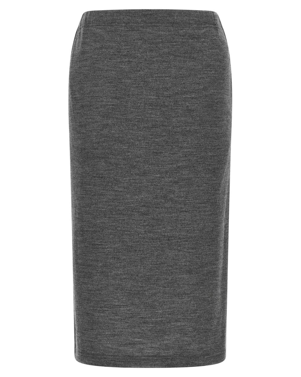 Junya Watanabe Gray Mélange Wool Skirt