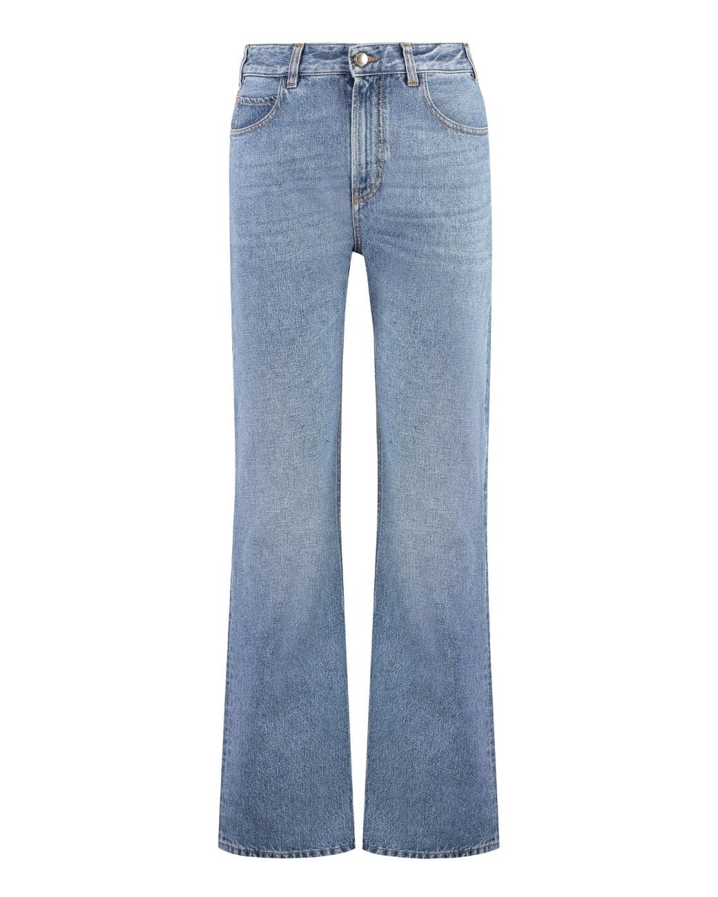 Chloé Blue High-Rise Boyfriend Jeans