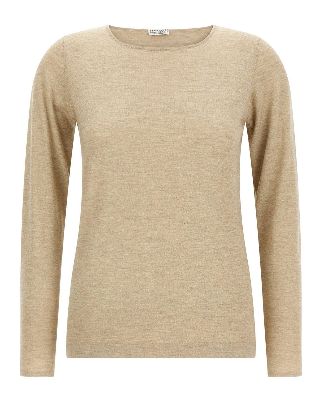 Brunello Cucinelli Natural Scollo Sweater
