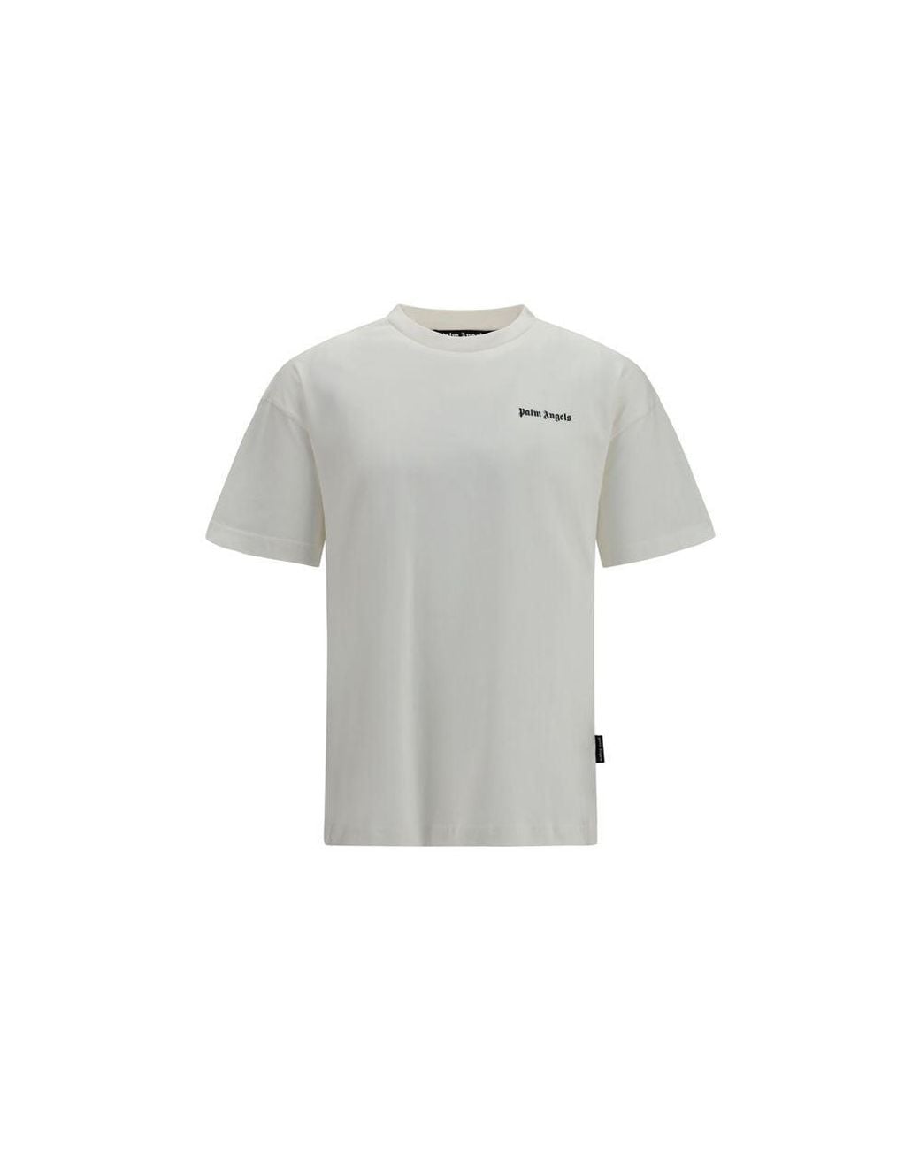 Palm Angels Gray White Cotton T for men