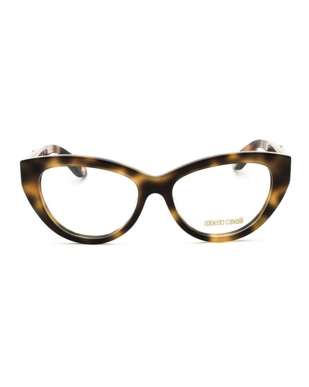 Roberto Cavalli Brown Roberto Cavalli Vrc024M Cat-Eye Acetate Eyeglasses