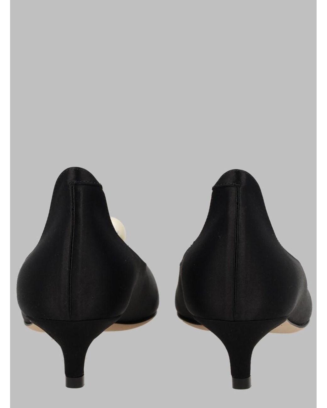 Magda Butrym Brown Pearl Pumps Viscose