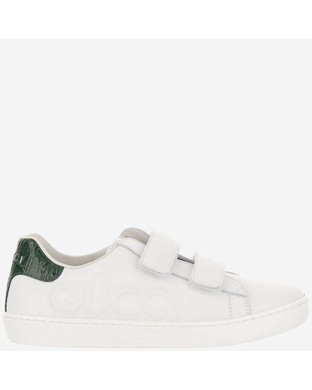 Gucci White Sneakers Ace Leather Trainers for men