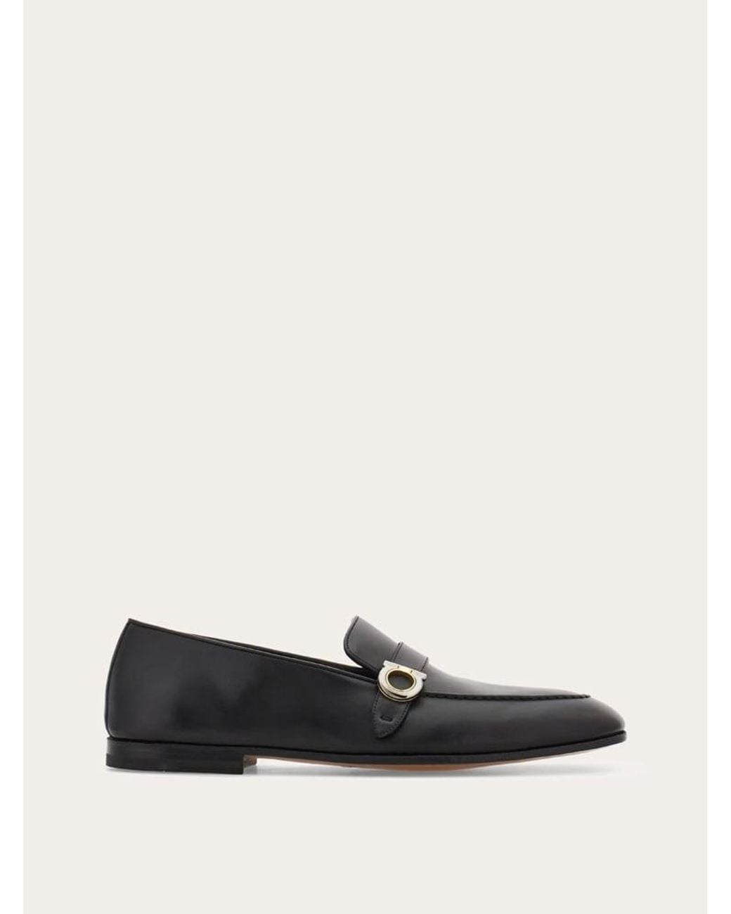 Ferragamo White Calf Leather Loafers for men