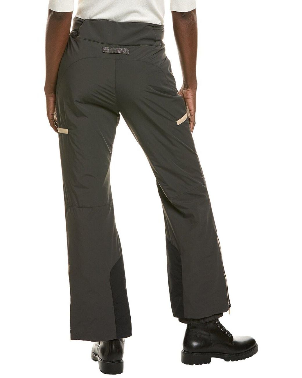 Brunello Cucinelli Green Dark Technical Zip Pocket Trousers