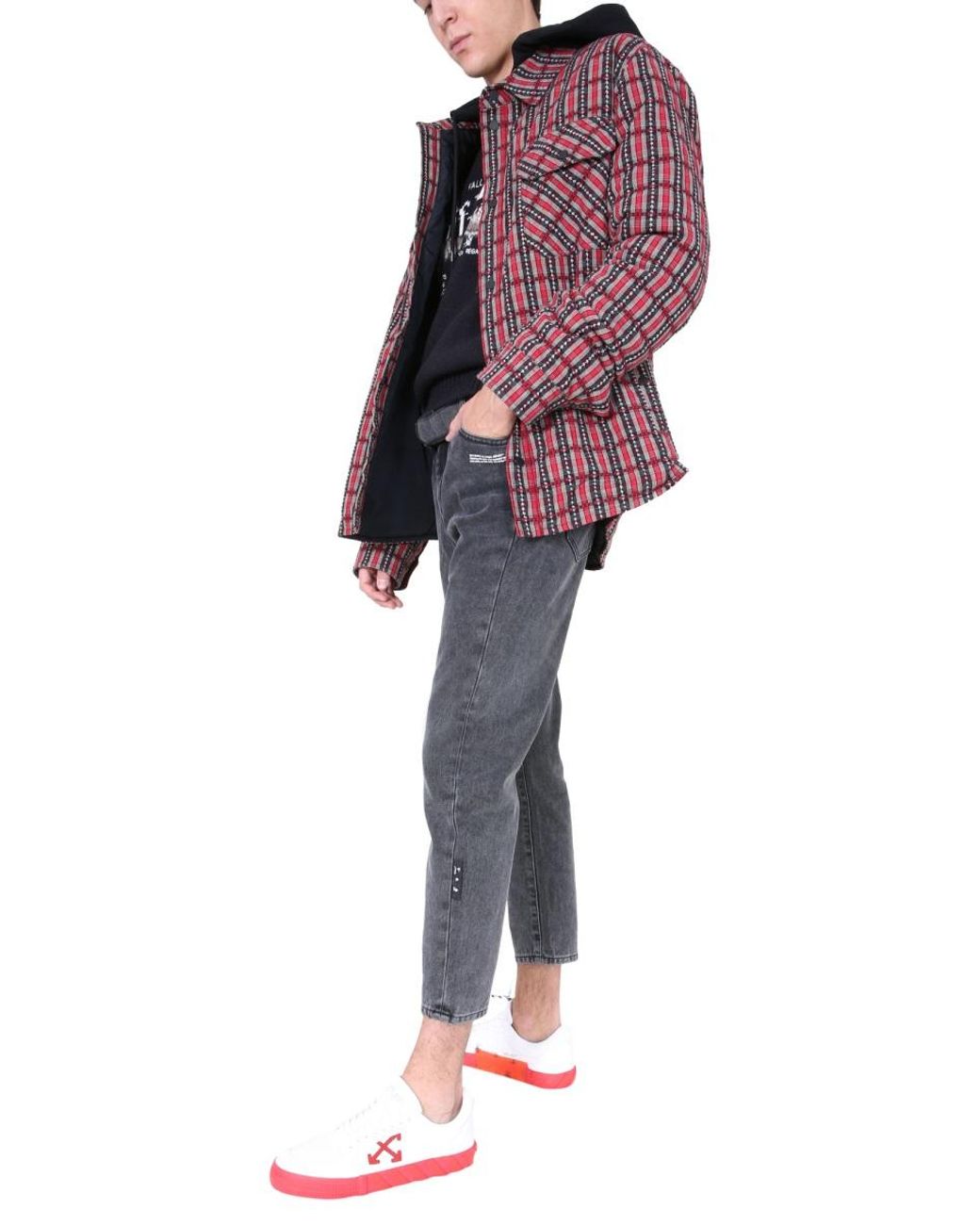 Off-White c/o Virgil Abloh Purple Padded Shirt for men
