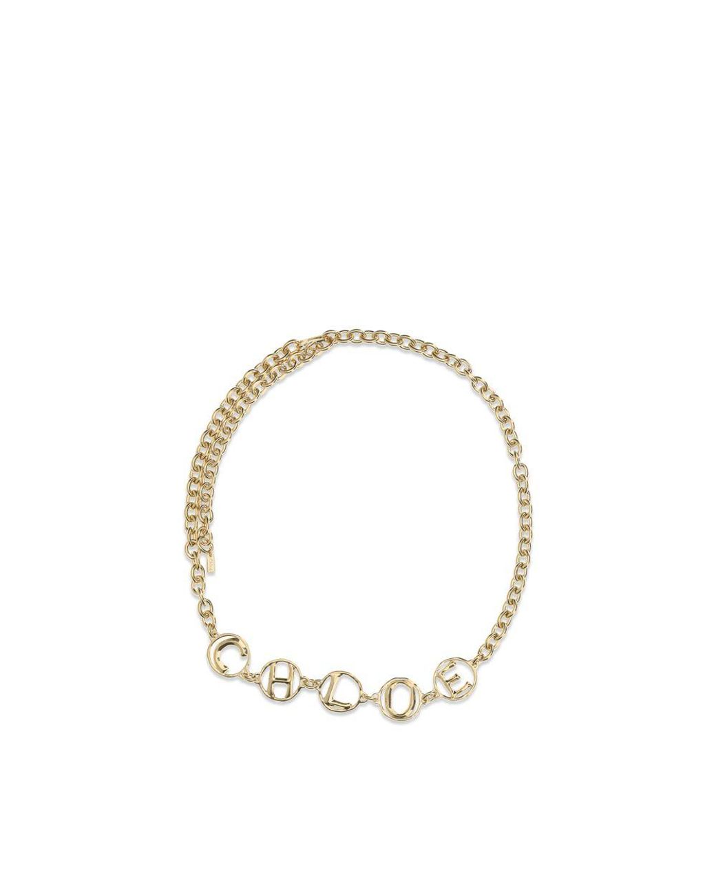 Chloé Metallic Brass High-Waist Belt