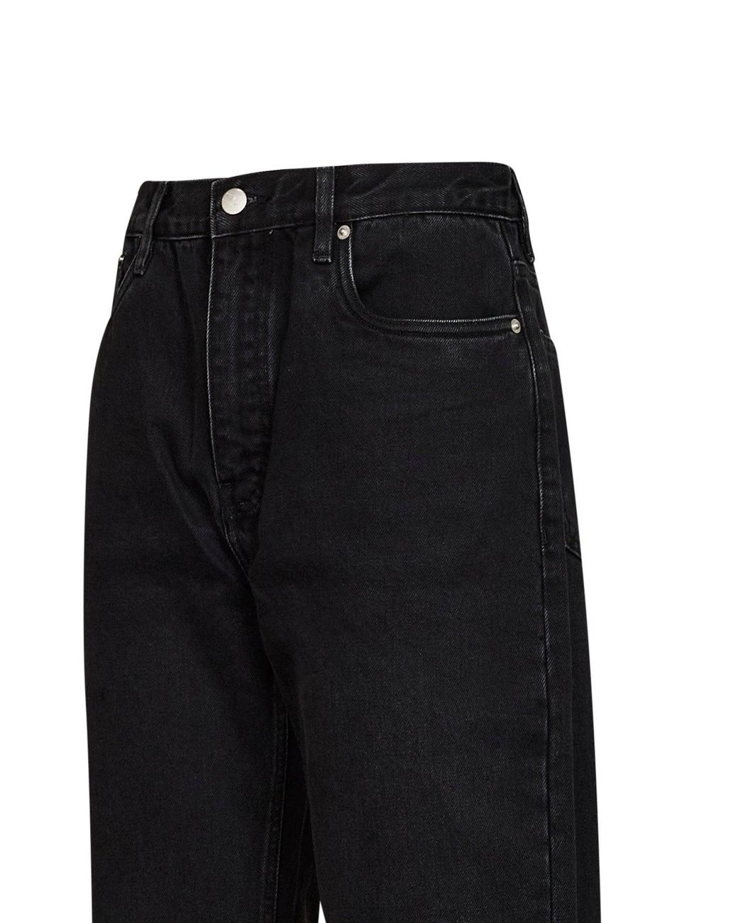 Studio Nicholson Black Jeans Denjo Wide-Leg Washed Denim Cotton
