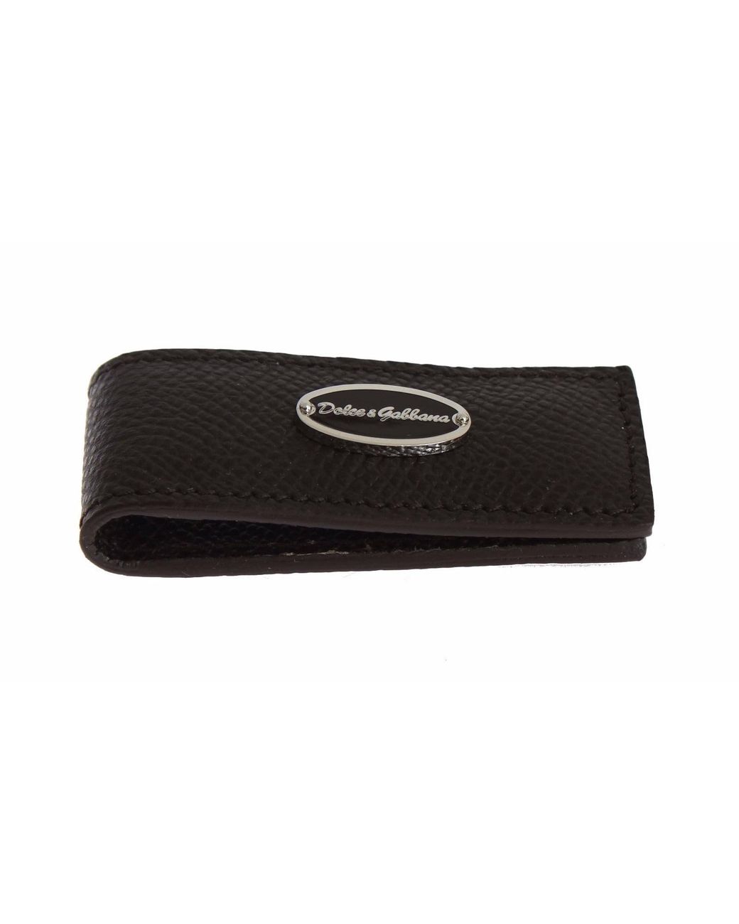 Dolce & Gabbana Black Dolce & Gabbana Magnetic Leather Belt Buckle for men