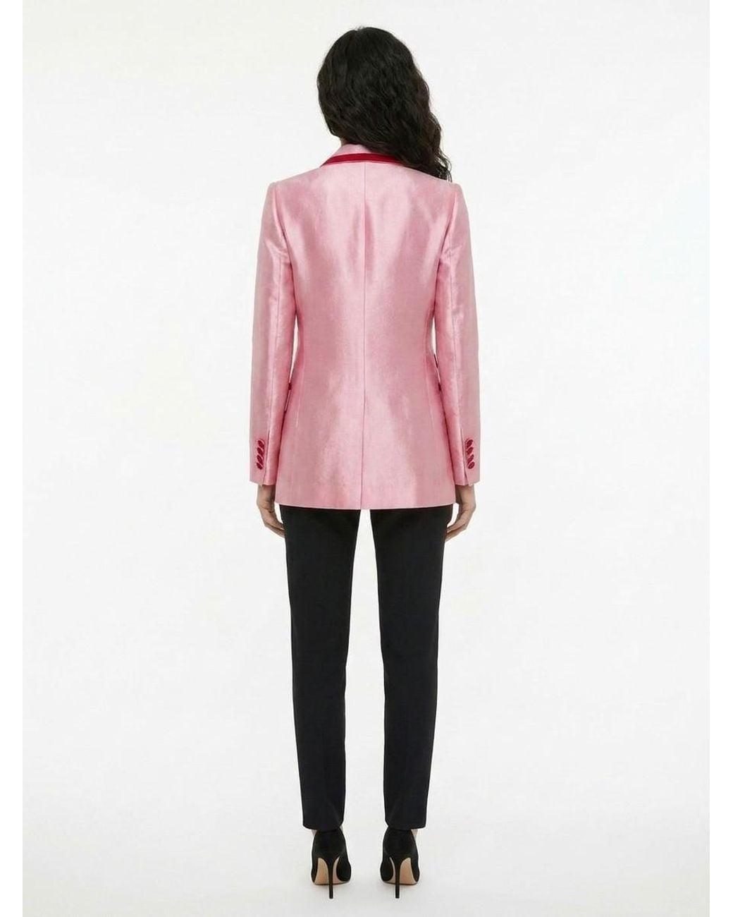Dolce & Gabbana Pink Cotton Blazer Clothing
