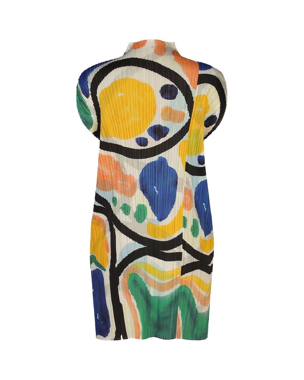 Issey Miyake Multicolor Pleats Please Roll Tunic Multi