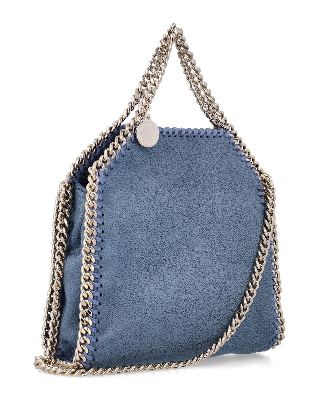 Stella McCartney Blue Falabella Tiny Tote Bag