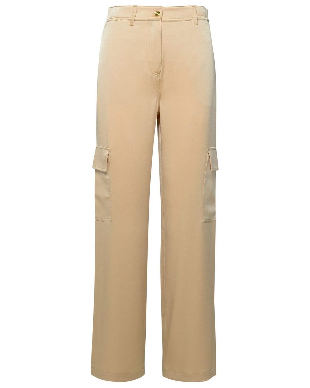 MICHAEL Michael Kors Cargo Pants In Gold Triacetate Blend in