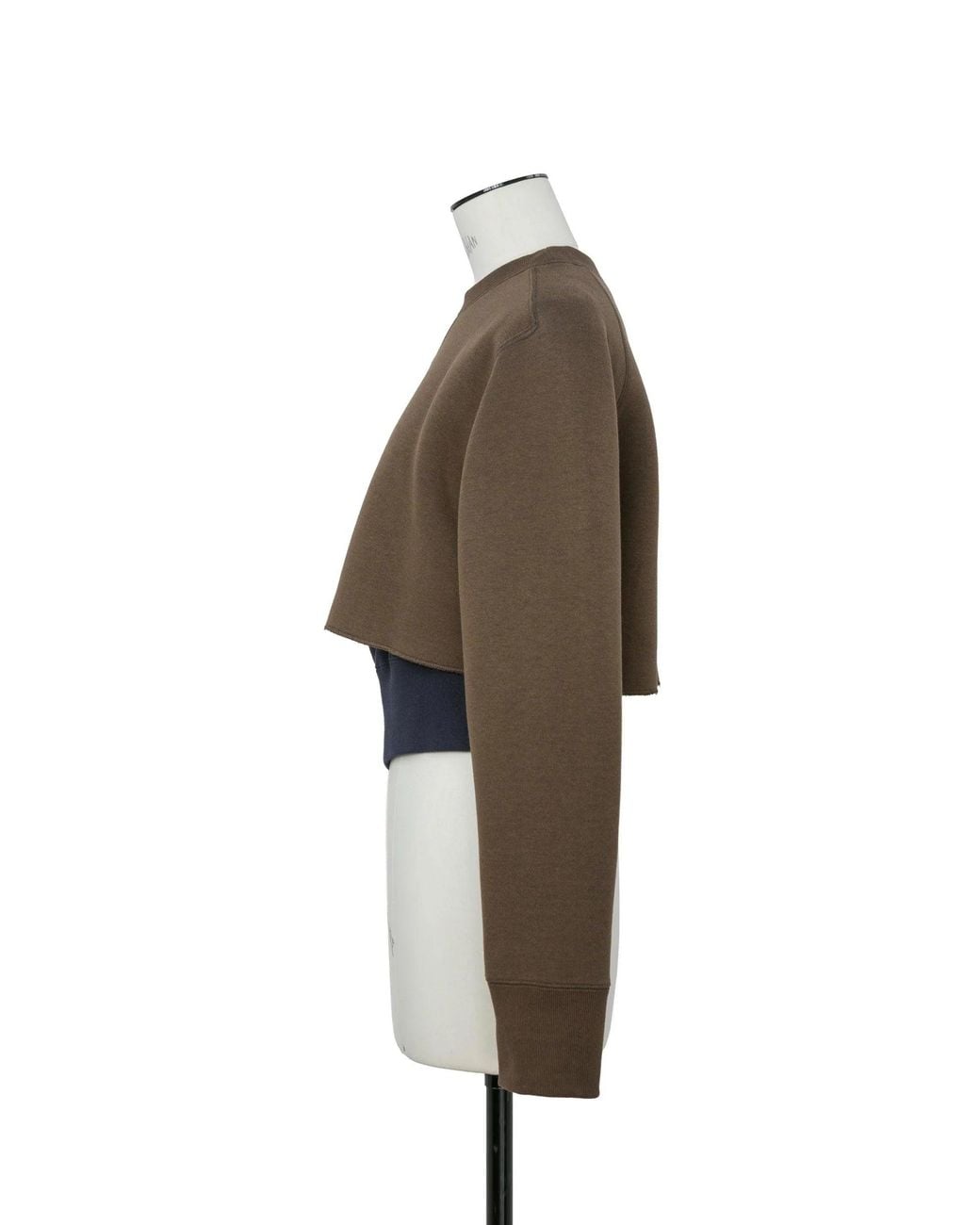 Sacai Natural Pull Sponge Sweat Pullover Marron Sweater