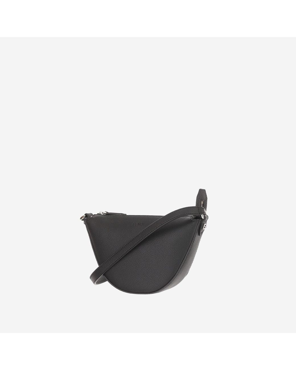 Fendi Black Clutch Bag Melon Mini Leather for men