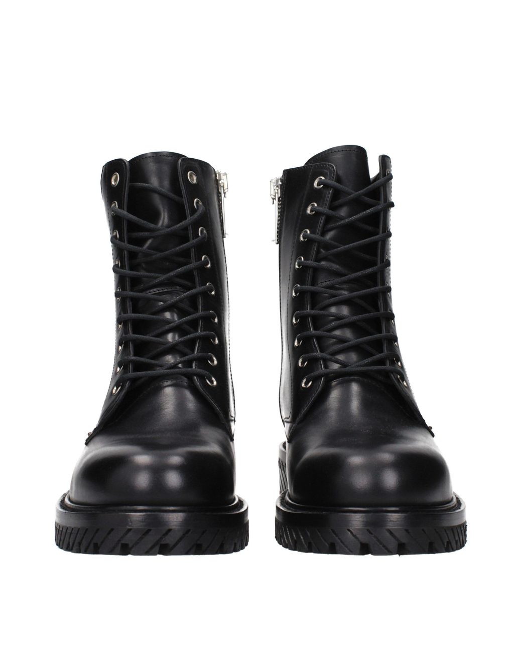 Off-White c/o Virgil Abloh Black Laceup Ankle Boots for men