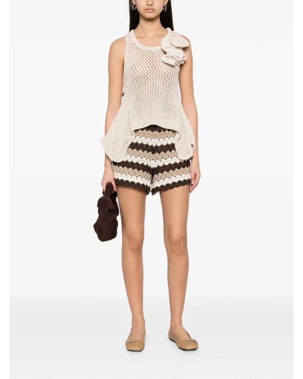 Mc2 Saint Barth White Meave Pant